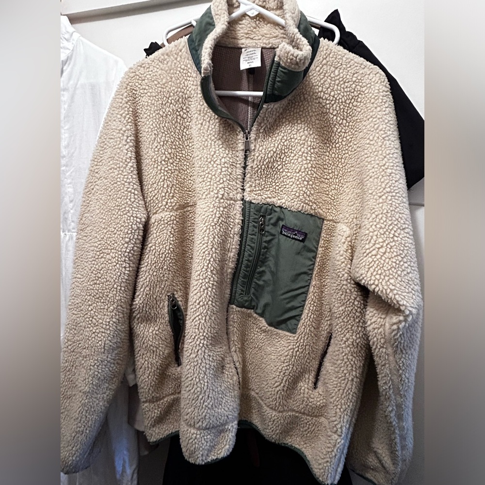 Patagonia Retro X Sherpa Fleece Men's Zip Jacket Size XL Vtg Rare